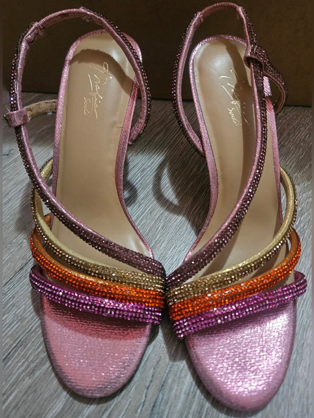 Thalia Sodi Women’s Darbie Embellished Dress Sandals NWOB
